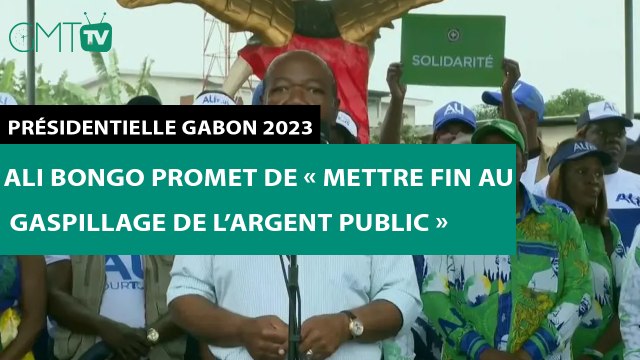 [#Reportage] Présidentielle Gabon 2023 : Ali Bongo promet de « mettre fin au gaspillage de l’argent public »