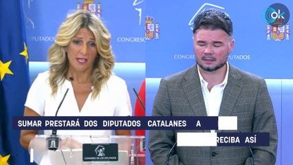 Sumar prestará dos diputados a ERC para formar grupo en el Congreso y tener más subvenciones