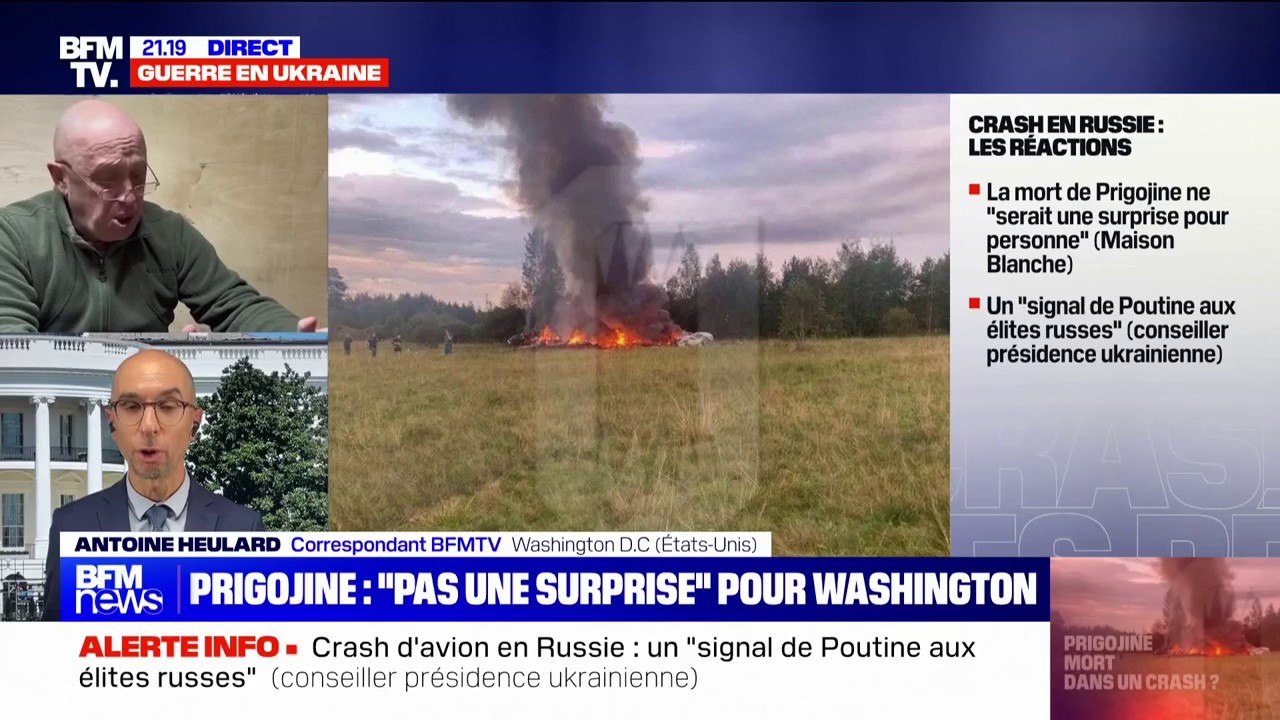 Crash en Russie: Joe Biden se dit "pas surpris"...