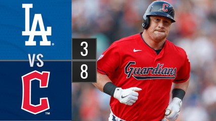 Resumen Dodgers de Los Ángeles vs Guardianes de Cleveland / MLB 22-08-2023