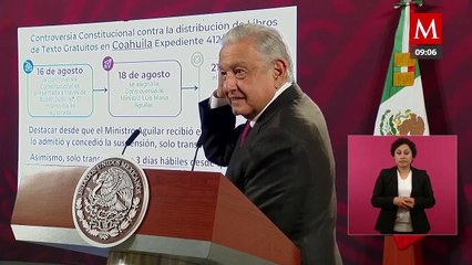 AMLO arremete contra ministro Aguilar; "¿Para quién trabaja?"