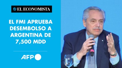 Descargar video: El FMI aprueba desembolso a Argentina de 7,500 millones de dólares