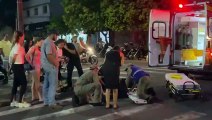 Uma pessoa fica ferida após colisão no cruzamento da Ministro Oliveira com a Arapongas