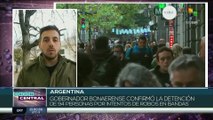 Argentina: Gobernador porteño confirma la detención de 94 personas por actos vandálicos