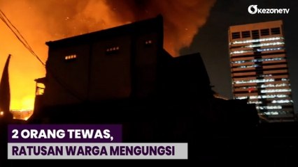 2 Orang Tewas, Ratusan Mengungsi setelah Permukiman Padat Petojo Selatan Terbakar