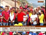 Pueblo Yaracuyano marcha en respaldo del Presidente Nicolás Maduro