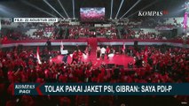 Momen Giring Lari ke Panggung Larang Kadernya Pakaikan Jaket PSI ke Gibran