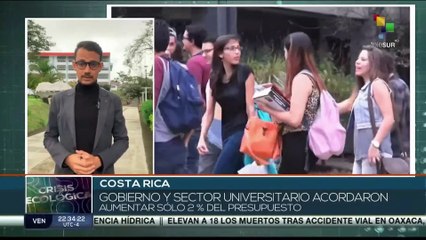 Costa Rica: Sector universitario acordó con el gobierno aumentar solo un 2% del presupuesto