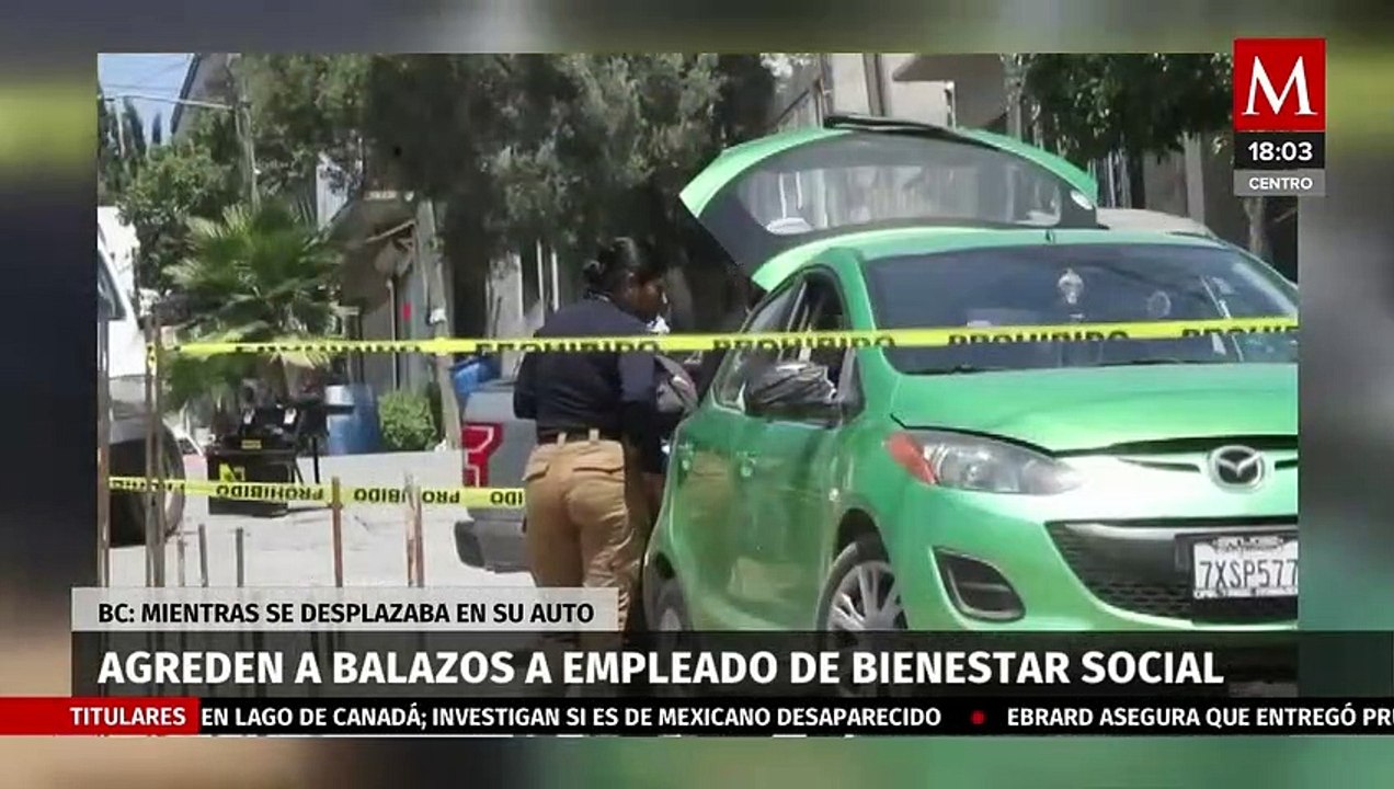 Atacan a balazos a empleado de Bienestar Social en Tijuana