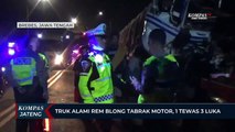 Truk Alami Rem Blong Tabrak Motor, 1 Tewas 3 Luka