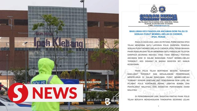 Man nabbed for making fake bomb threat in Ipoh