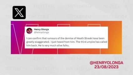 What They Said - Heath Streak isn't dead!