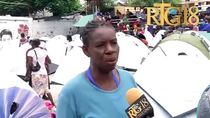 Moun kafoufèy ki refijye yo nan sant Gymnasium Vincent mande otorite yo mete sekirite nan peyi.