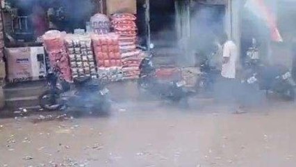 अलीराजपुर: चंद्रयान 3 की सफलता पर जश्न, आतिशबाज़ी कर निकाली बाइक रैली