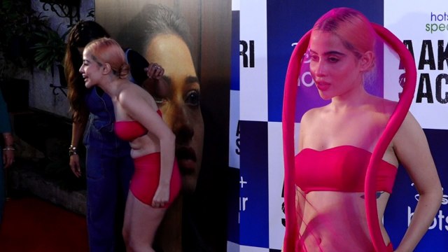 Urfi Javed ने अजीबोगरीब Dress से उड़ाए सभी के होश, Paps के सामने उतारी Dress, Video Viral! FilmiBeat