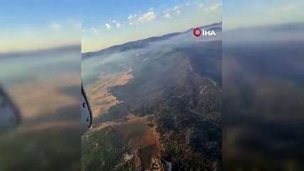 Eskişehir'de orman yangınına sabah saatlerinde yeniden müdahale başladı