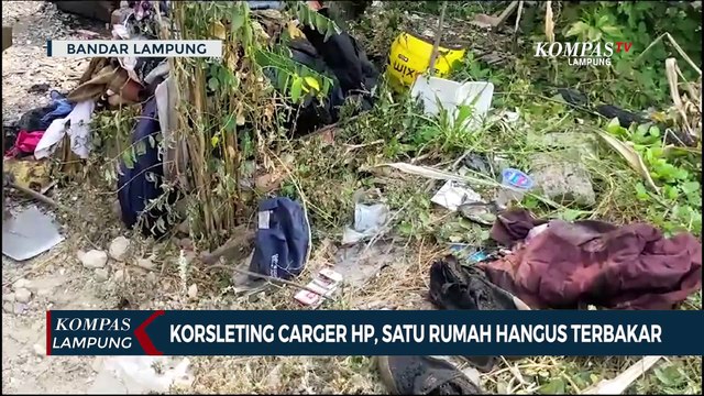 Korsleting Pengisi Daya Ponsel, 1 Rumah Hangus Terbakar