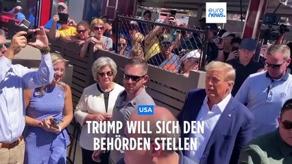 Donald Trump will sich im Gefängnis den Behörden stellen