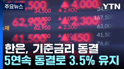 다섯 차례 연속 금리 동결..."추가 인상 가능성 열어둬" / YTN
