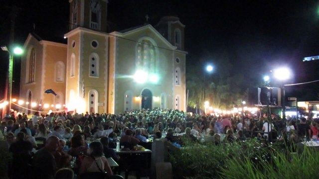 summer 2023, Ithaca, celebration in stauros for the transfiguration of the savior