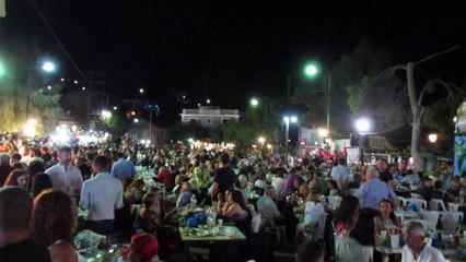 summer 2023, Ithaca, celebration in stauros for the transfiguration of the savior