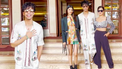 Babil Khan Promoting His Upcoming Film 'Friday Night Plan' With Co-stars Aadhya And Medha