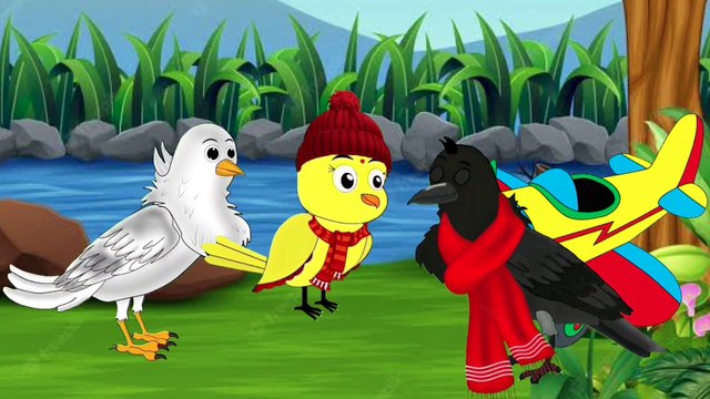 नया कार्टून - Zalim Kauwa Cartoon- Tuni Wala Chidiya Cartoon -Hindi Kahani - Birds Fairy Tales