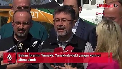 Çanakkale'deki yangın kontrol altına alındı