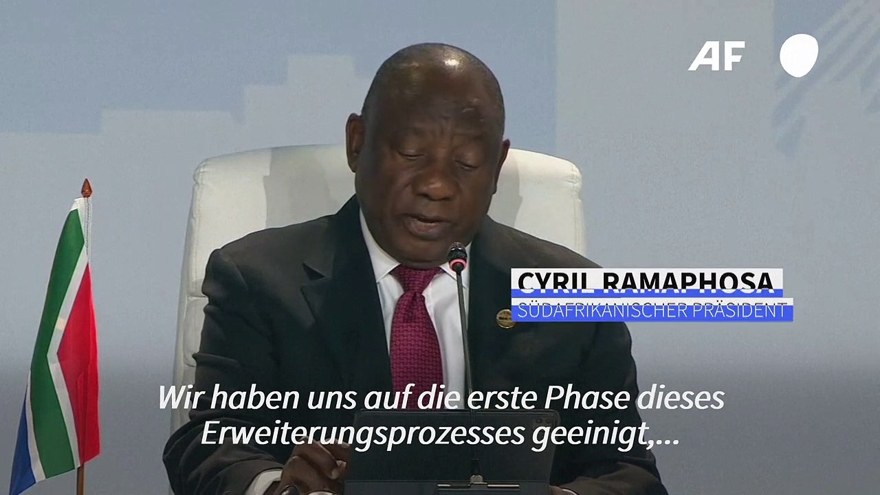 Brics-Gruppe nimmt Anfang 2024 sechs weitere Länder auf