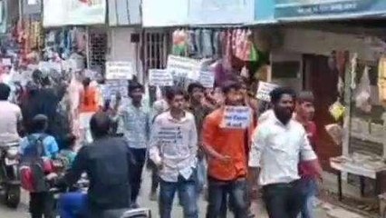 आलोट:विश्व हिंदू परिषद दुर्गा वाहिनी द्वारा नगर में लव जिहाद के मामले को लेकर किया विरोध