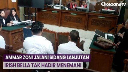 Begini Reaksi Ammar Zoni saat Jalani Sidang Tanpa Didampingi Irish