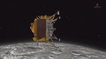 India despliega el rover Pragyan cerca del polo sur lunar