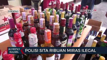 Tak Berizin, Polisi Sita Ribuan Miras Ilegal