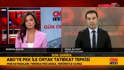 MSB'den ABD'ye PKK ile tatbikat tepkisi