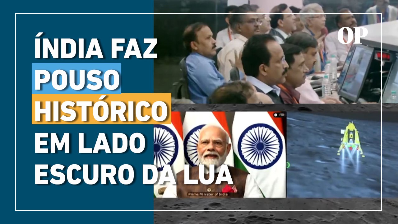 Índia faz pouso histórico e se torna o primeiro país a chegar no lado escuro da Lua
