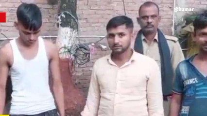 भोजपुर: ट्रक पर लदे 9 मवेशियों के साथ 4 तस्कर को पुलिस ने दबोचा, देखें वीडियो