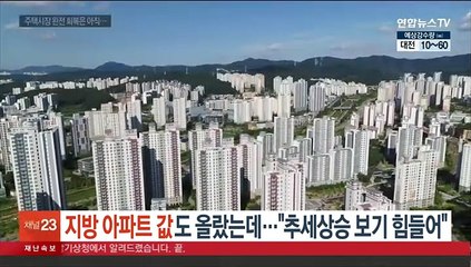 지방 아파트 값도 올랐는데…"추세상승 보기 힘들어"