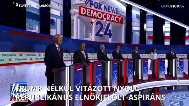 Donald Trump nélkül zajlott a republikánus elnökjelölt-aspiránsok első tv-vitája
