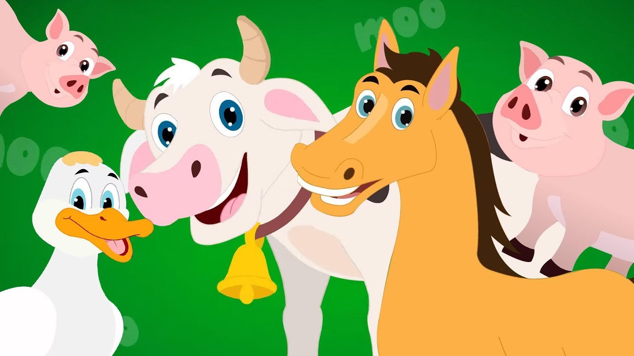Old Macdonald Had A Farm - Animal Cartoon And Kids Rhymes