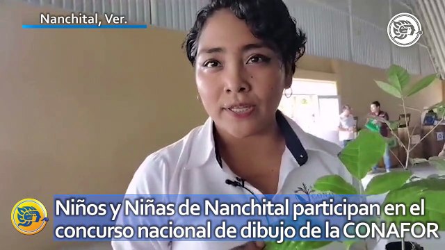 Niños y Niñas de Nanchital participan en el concurso nacional de dibujo de la CONAFOR