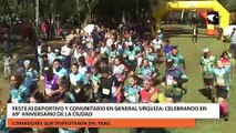 Festejo deportivo y comunitario en general Urquiza celebrando en 69° aniversario de la ciudad