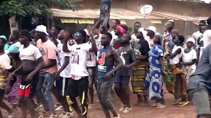 Anzoumana Diarrassouba et Seydou Diarrassouba en campagne pour les élections municipales à Kaniasso