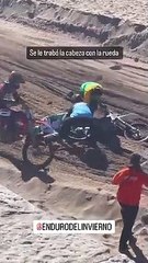 Dramática situación en una carrera de motos