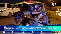 Choque frontal entre vehículo y mototaxi deja un muerto y cuatro heridos en Puente Piedra