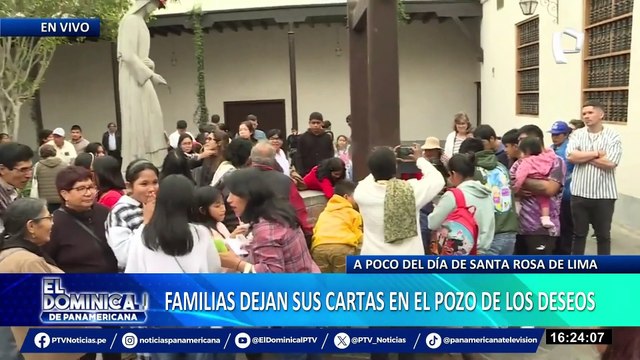 A poco del día de Santa Rosa: Cientos de personas ya dejan sus cartas en pozo de los deseos