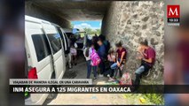 Rescatan caravana de migrantes que iba rumbo a Oaxaca