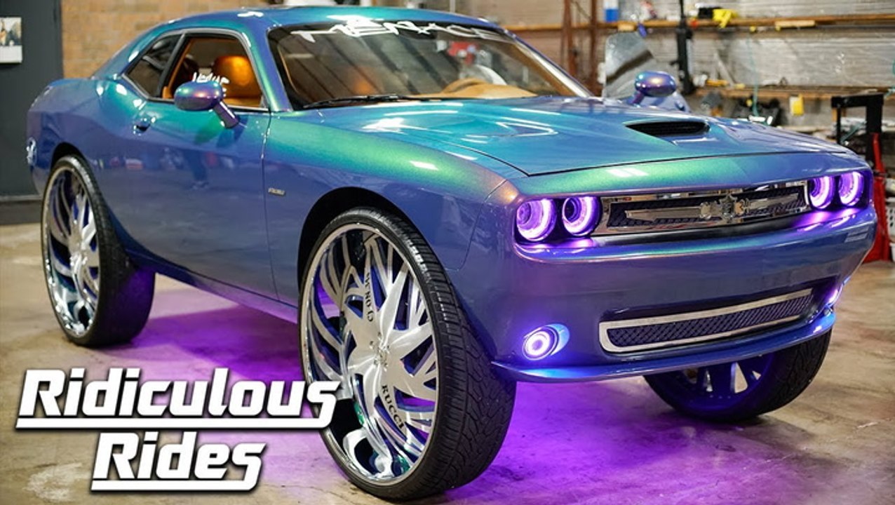 Customized Dodge Challenger Boasts MASSIVE 34-Inch Rims | RIDICULOUS RIDES