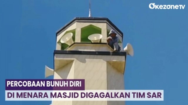 Tim SAR Gabungan Gagalkan Percobaan Bunuh Diri di Menara Masjid