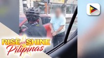 Lalaking sakay ng kotse na nanakit ng siklista sa Quezon City, nakunan ng video