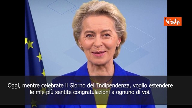 Indipendenza Ucraina, von der Leyen: Al vostro fianco fino alla libert?